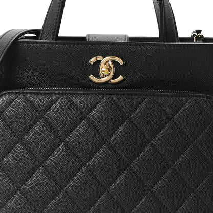 Chanel Caviar Quilted Small Business Affinity Shopping Bag Black 8 of 10