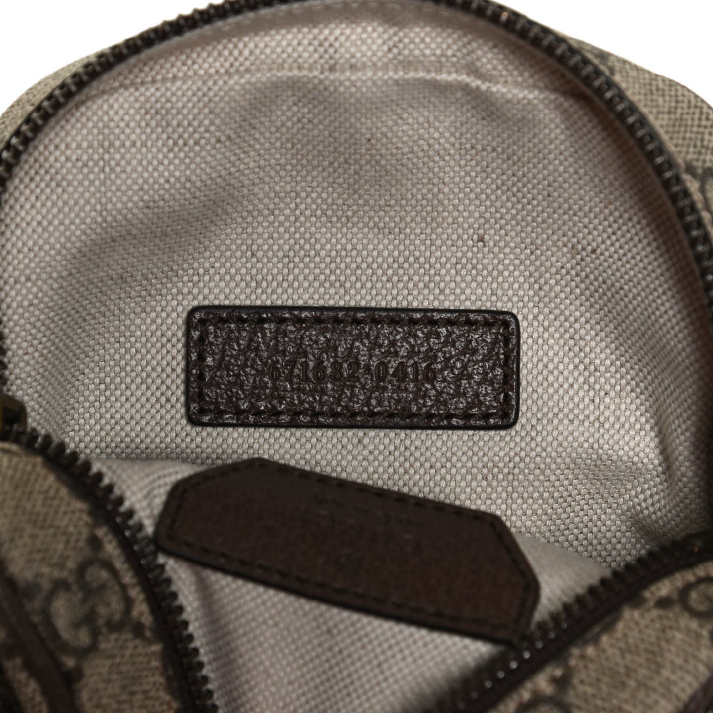 GG Supreme Monogram Web Mini Ophidia Double Zip Messenger Bag Beige New Acero