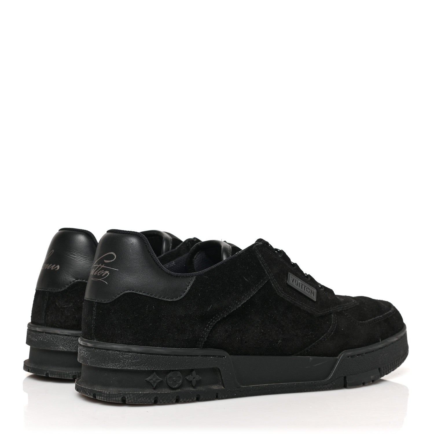 Louis Vuitton Suede Uniform Sneakers 6.5 Black 4 of 8