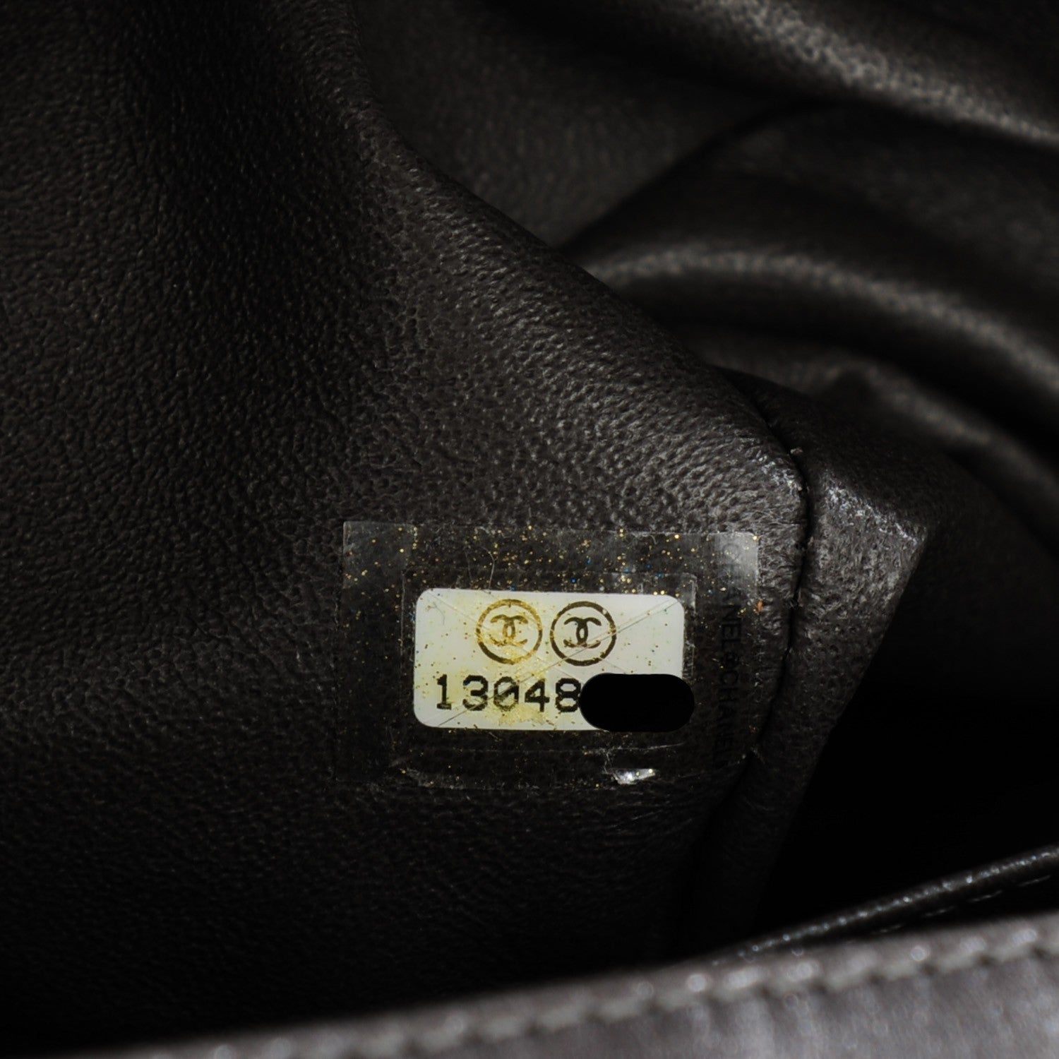 Chanel Lambskin Quilted Jumbo Single Flap Dark Grey 8 of 8