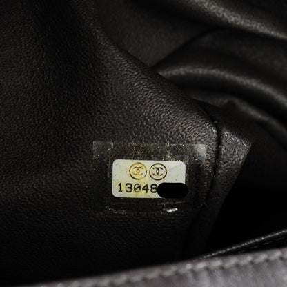 Chanel Lambskin Quilted Jumbo Single Flap Dark Grey 8 of 8