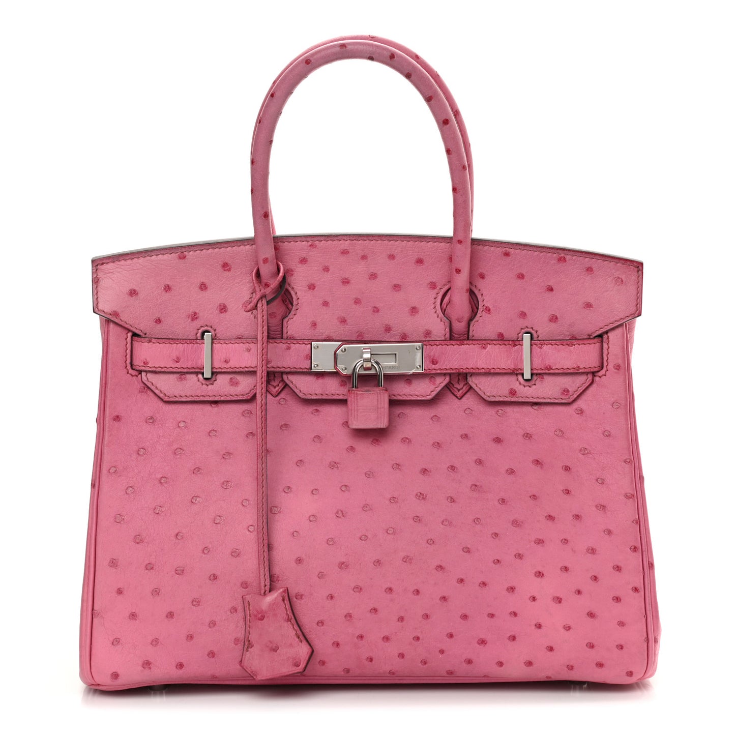 Ostrich Birkin 30 Fuchsia