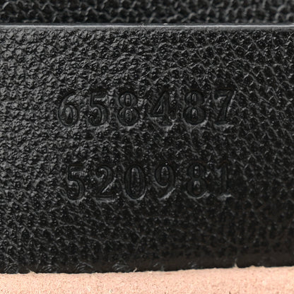 Gucci GG Supreme Monogram New Sakai Lux Calfskin Mini Padlock Flap Pocket Shoulder Bag Beige Ebony Black Cuir 7 of 10