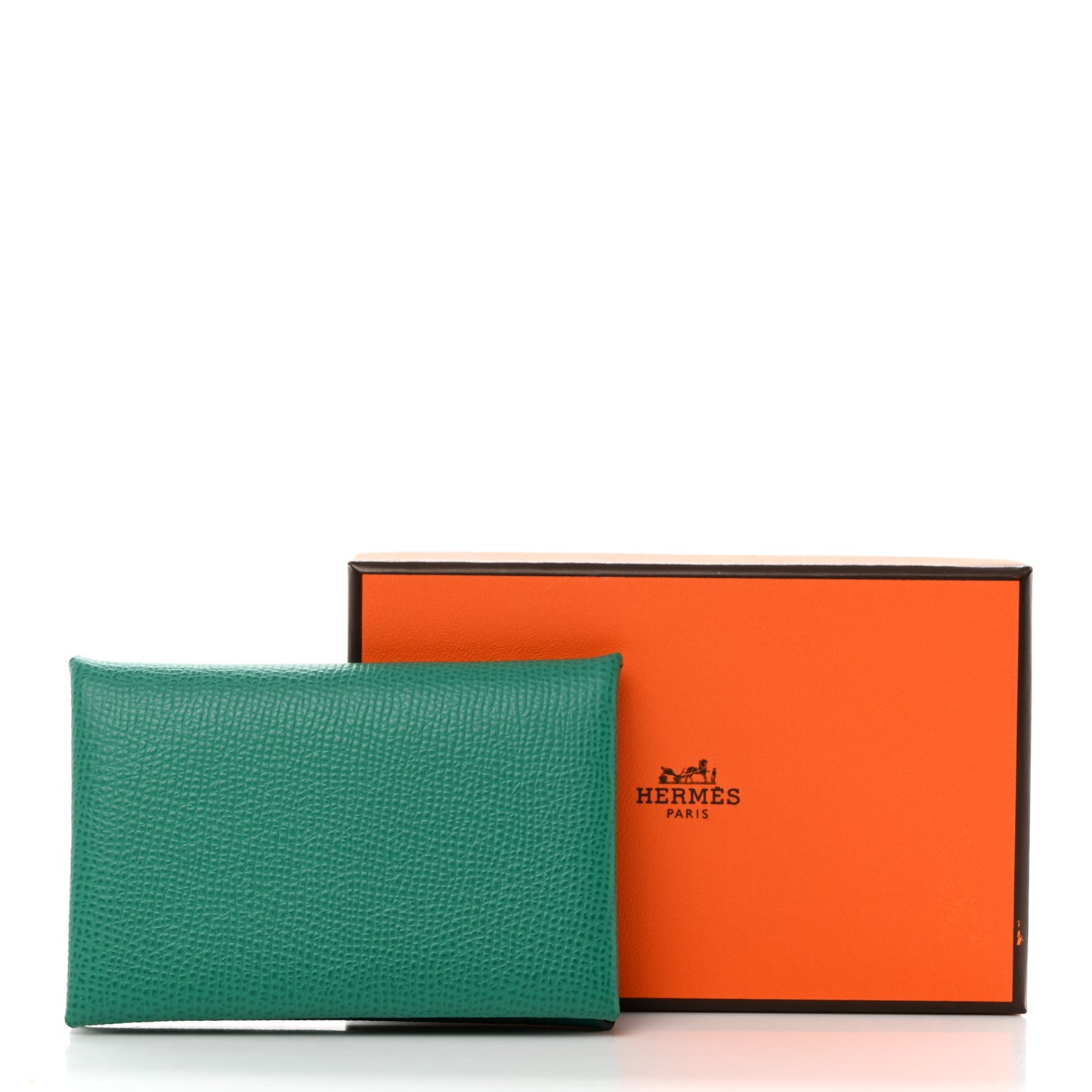 Epsom Calvi Card Case Vert Jade