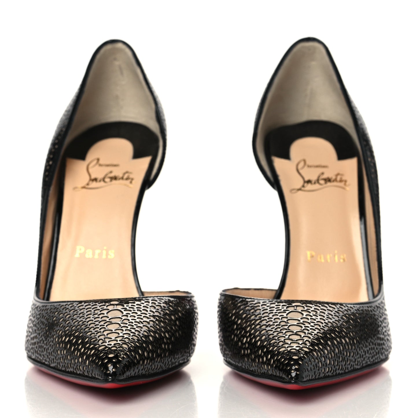 Patent Suede Galupump 100 Pumps 37.5 Black Nude