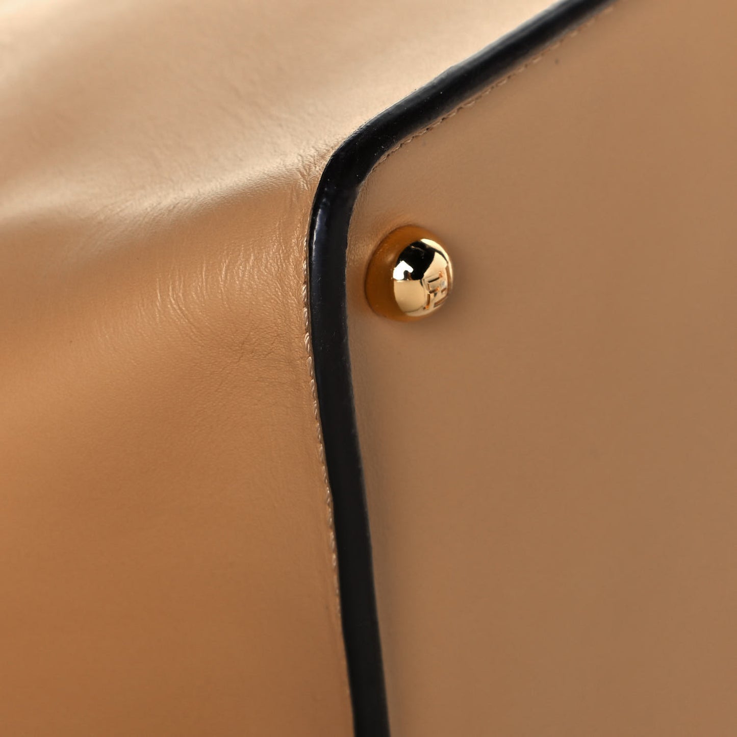 Vitello King Medium Fendi Way Tote Miele Scuro