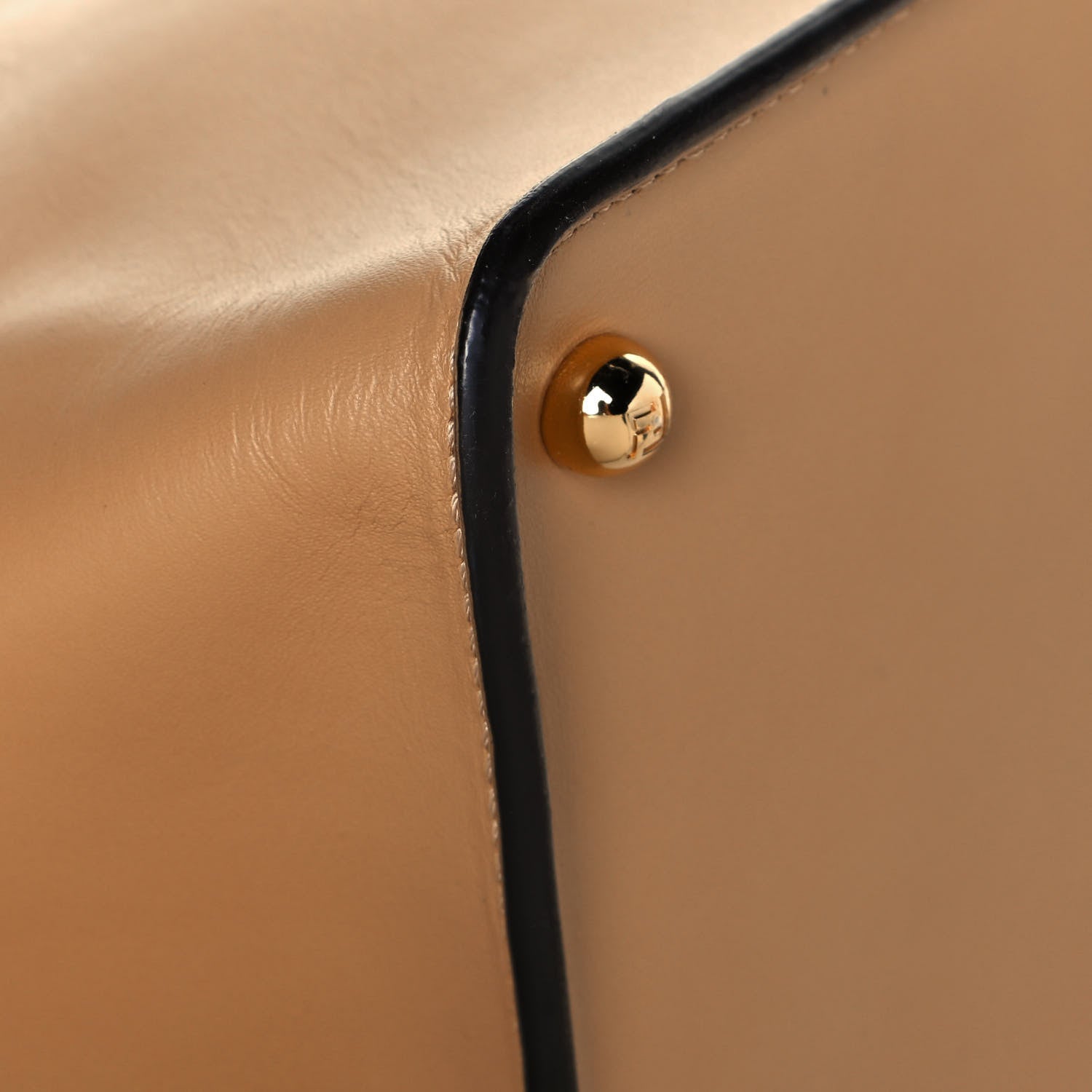 Fendi Vitello King Medium Fendi Way Tote Miele Scuro 12 of 15