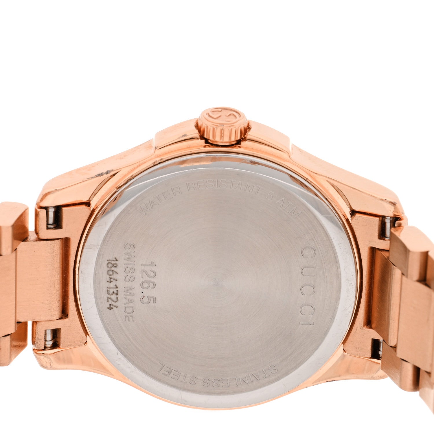 Gucci Stainless Steel 27mm G-Timeless Diamante Quartz Watch Gold 4 of 5