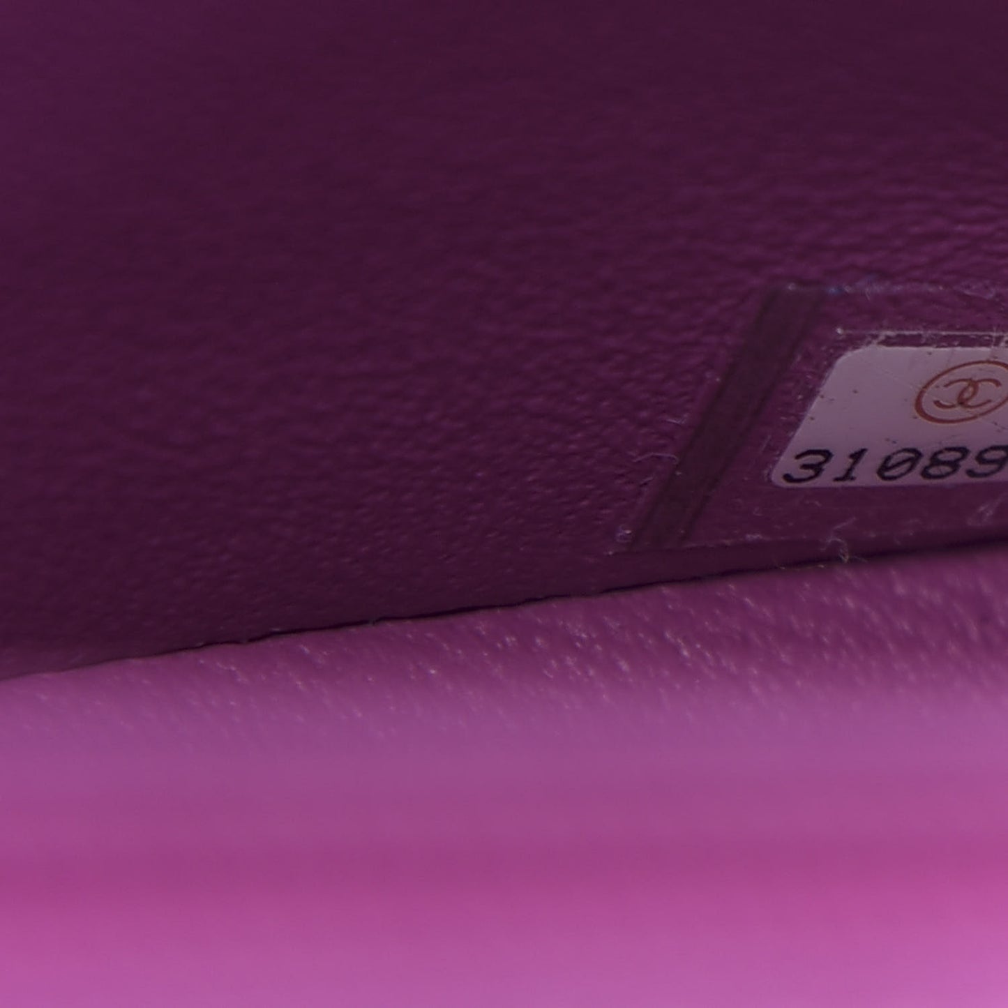 Lambskin Quilted Mini Rectangular Flap Blue Purple