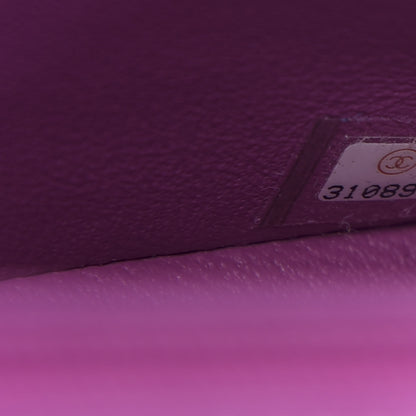 Chanel Lambskin Quilted Mini Rectangular Flap Blue Purple 7 of 11