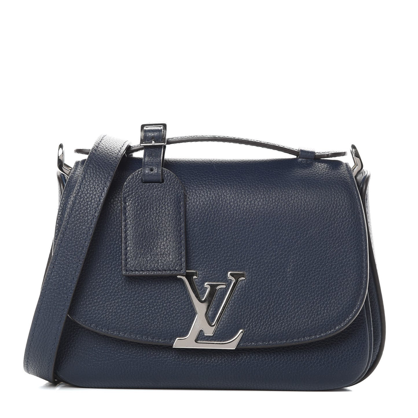 Grained Calfskin Vivienne NM Blue Marine