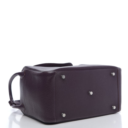 Hermes Taurillon Clemence Lindy 30 Raisin 4 of 11