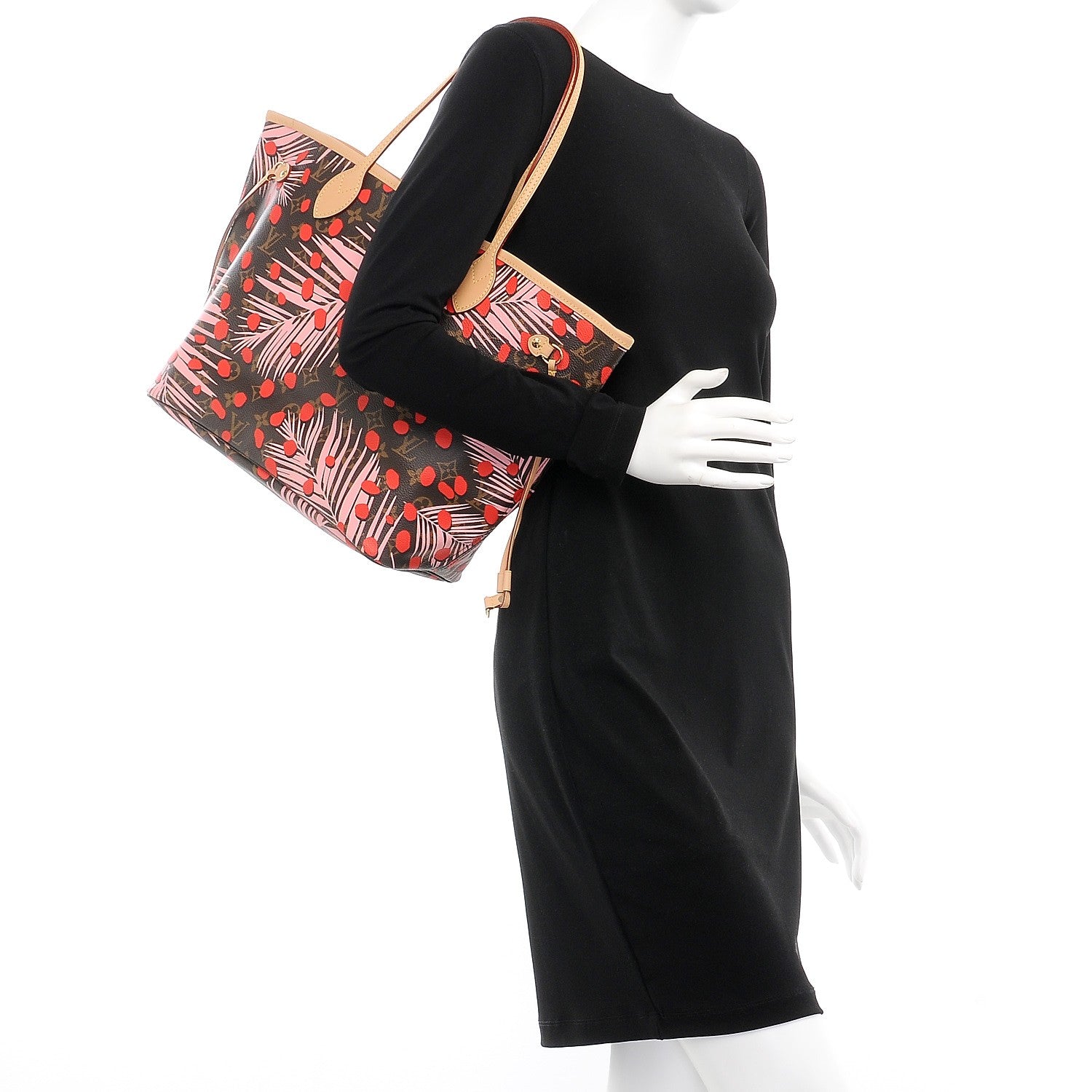 Louis Vuitton Monogram Jungle Dots Neo Neverfull MM Sugar Pink Poppy 2 of 6