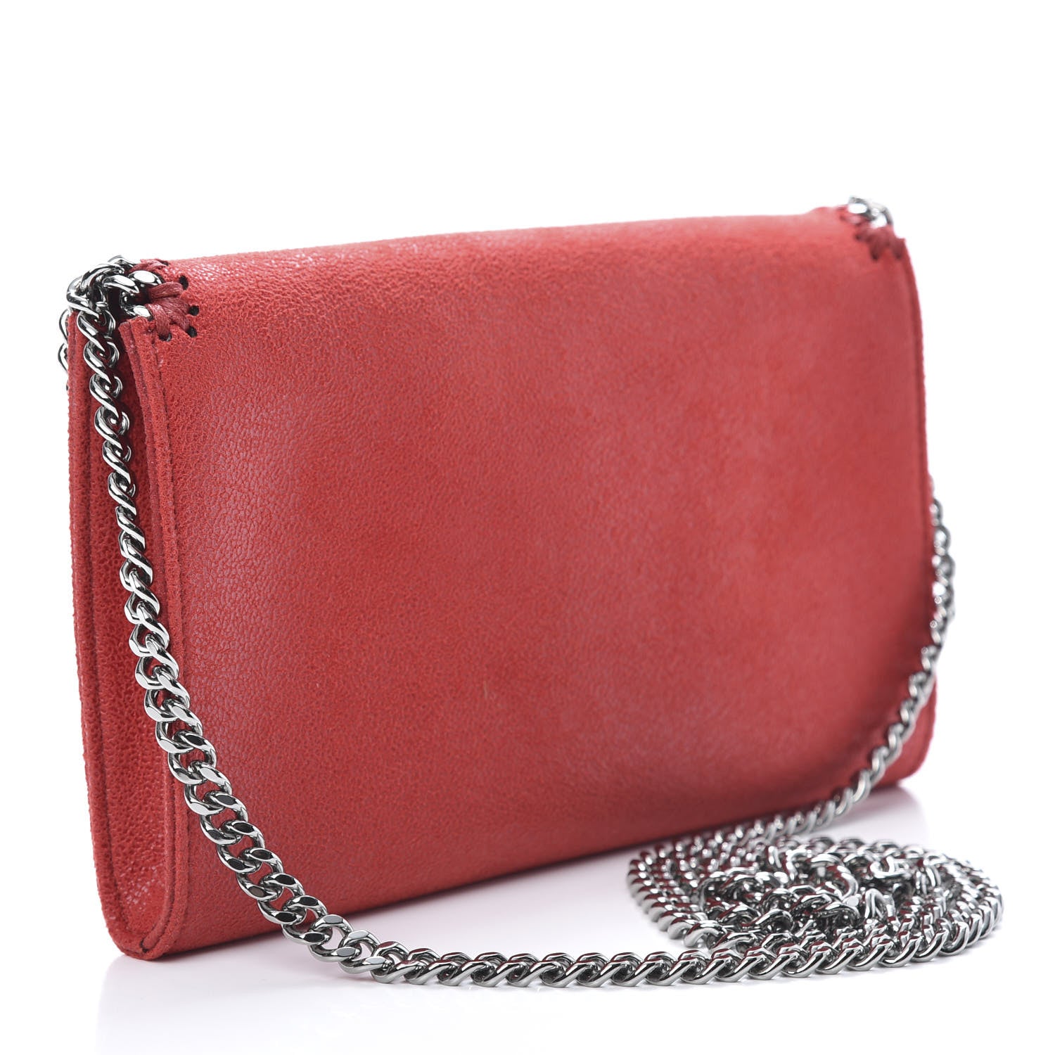 Stella McCartney Shaggy Deer Mini Falabella Crossbody Bag Cherry 3 of 9