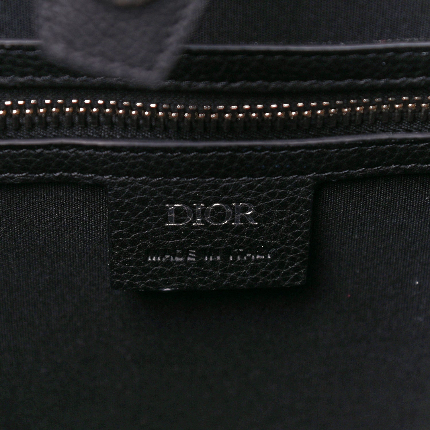 Christian Dior HOMME Oblique Grained Calfskin Tote Blue 6 of 9