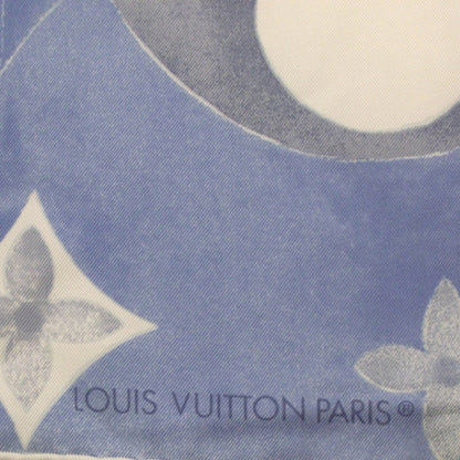Louis Vuitton Silk Carre Monographic Scarf Navy 3 of 6