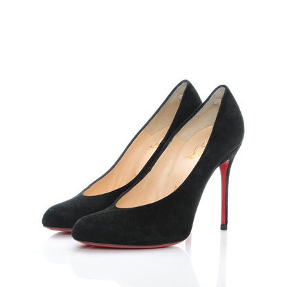 Christian Louboutin Veau Velours Yousra 100 Pumps 37 Black 3 of 8