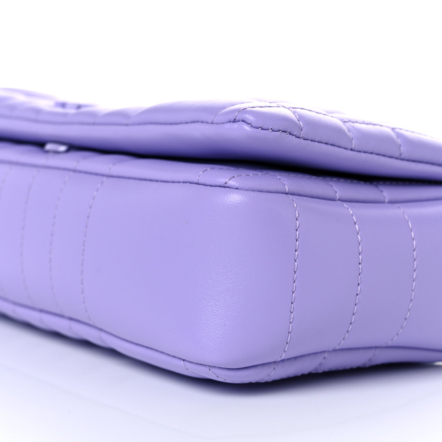 Burberry Lambskin Quilted Small Lola Bag Soft Violet 9 of 10