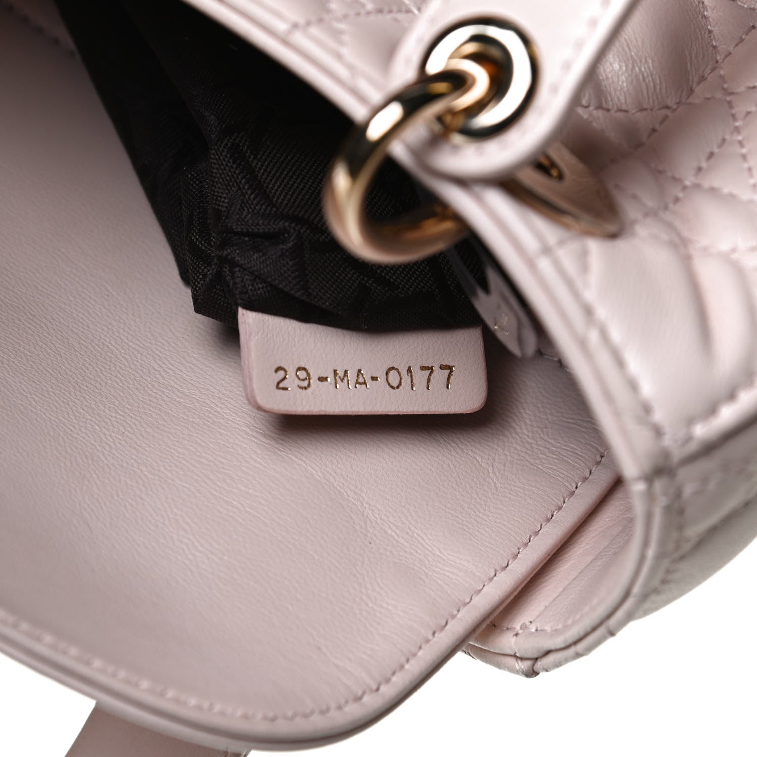 Christian Dior Lambskin Cannage Small Lucky Badges My Lady Dior Pink 7 of 18