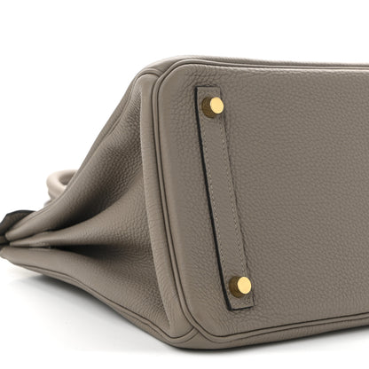 Hermes Togo BIRKIN 30 Gris Tourterelle 9 of 12