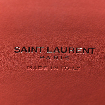 Saint Laurent Calfskin Crocodile Embossed Nano Sac De Jour Rose Fonce 6 of 11