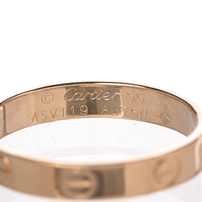 Cartier 18K Yellow Gold 3.5mm LOVE Wedding Band Ring 58 8.5 6 of 6