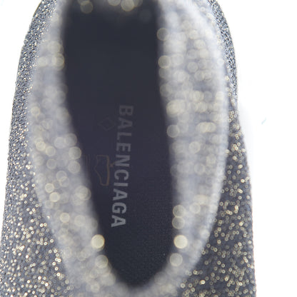 Balenciaga Knit Metal Womens Speed Sneakers 35 Black Gold 7 of 7