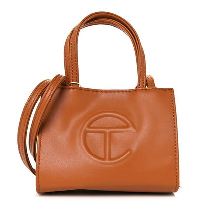 Telfar Vegan Leather Small Shopping Bag Tan 1 of 12