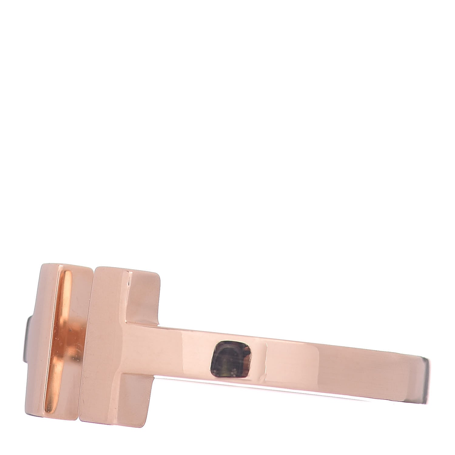 Tiffany 18K Rose Gold T Square Ring 49 5 3 of 5