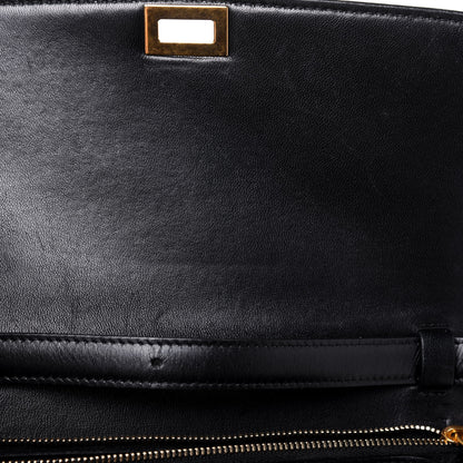 Celine Box Calfskin Medium Classic Box Flap Bag Black 14 of 20