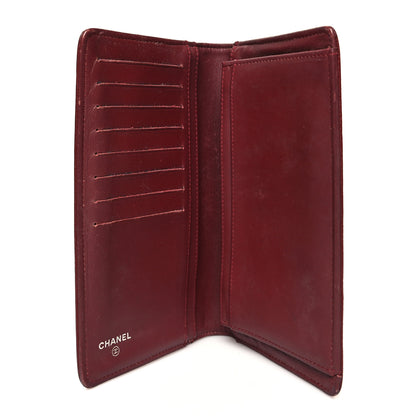 Chanel Caviar Timeless CC Yen Wallet Burgundy 4 of 15