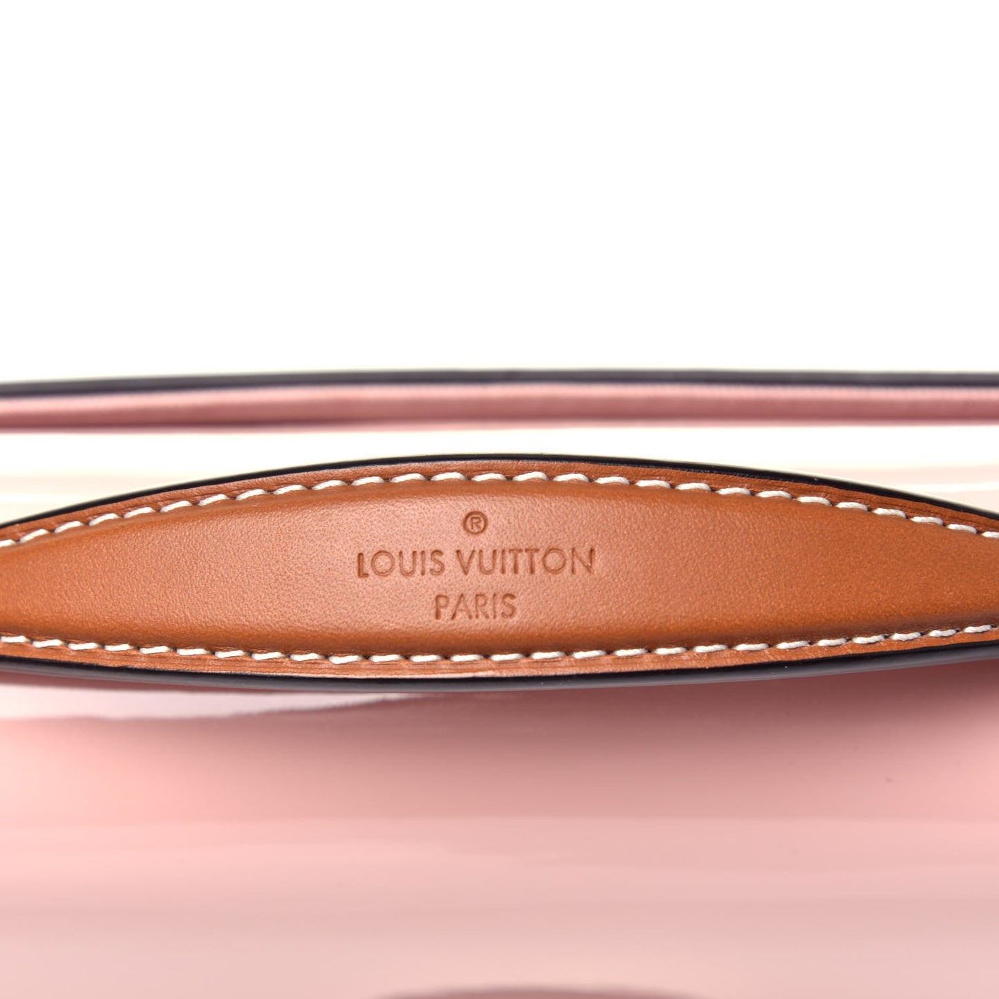 Patent Calfskin Monogram Cherrywood BB Rose Ballerine