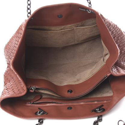 Bottega Veneta Nappa Intrecciato Large Classic Chain Strap Tote Canyon 4 of 13