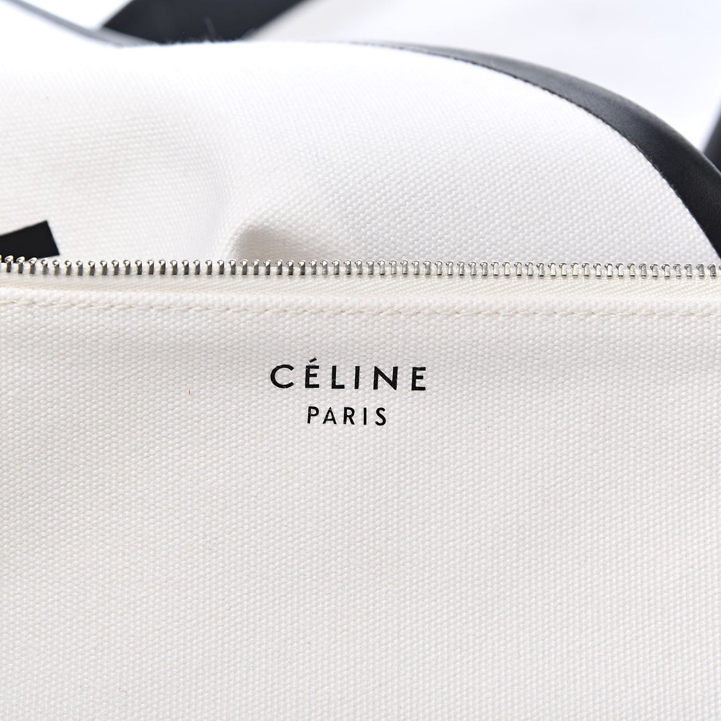 Textile Large Made In Tote White Black