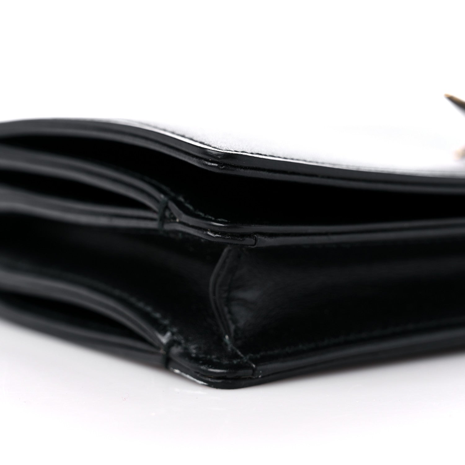 Christian Dior Calfskin Bee Clutch Black 8 of 10