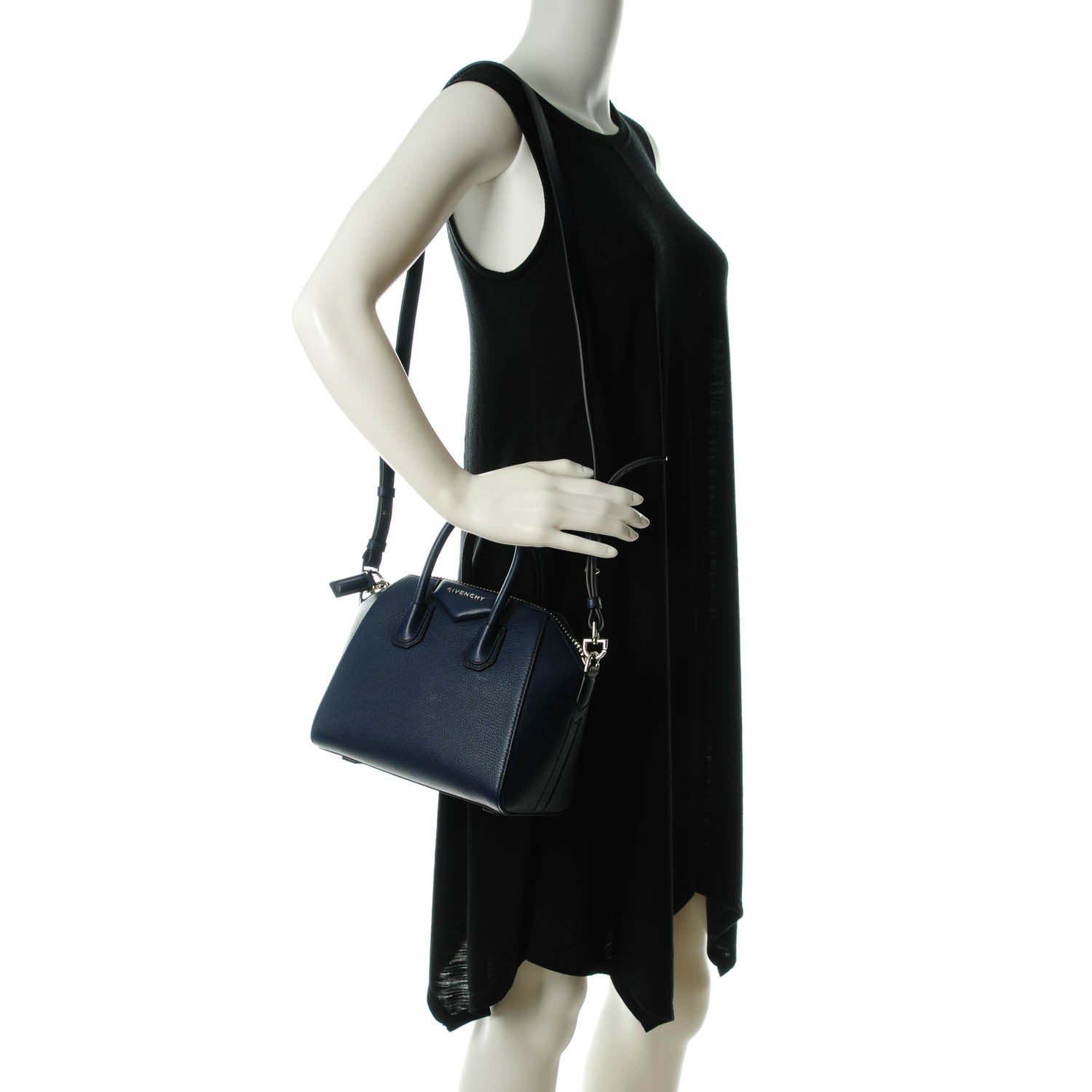 Givenchy Sugar Goatskin Mini Antigona Navy 2 of 7
