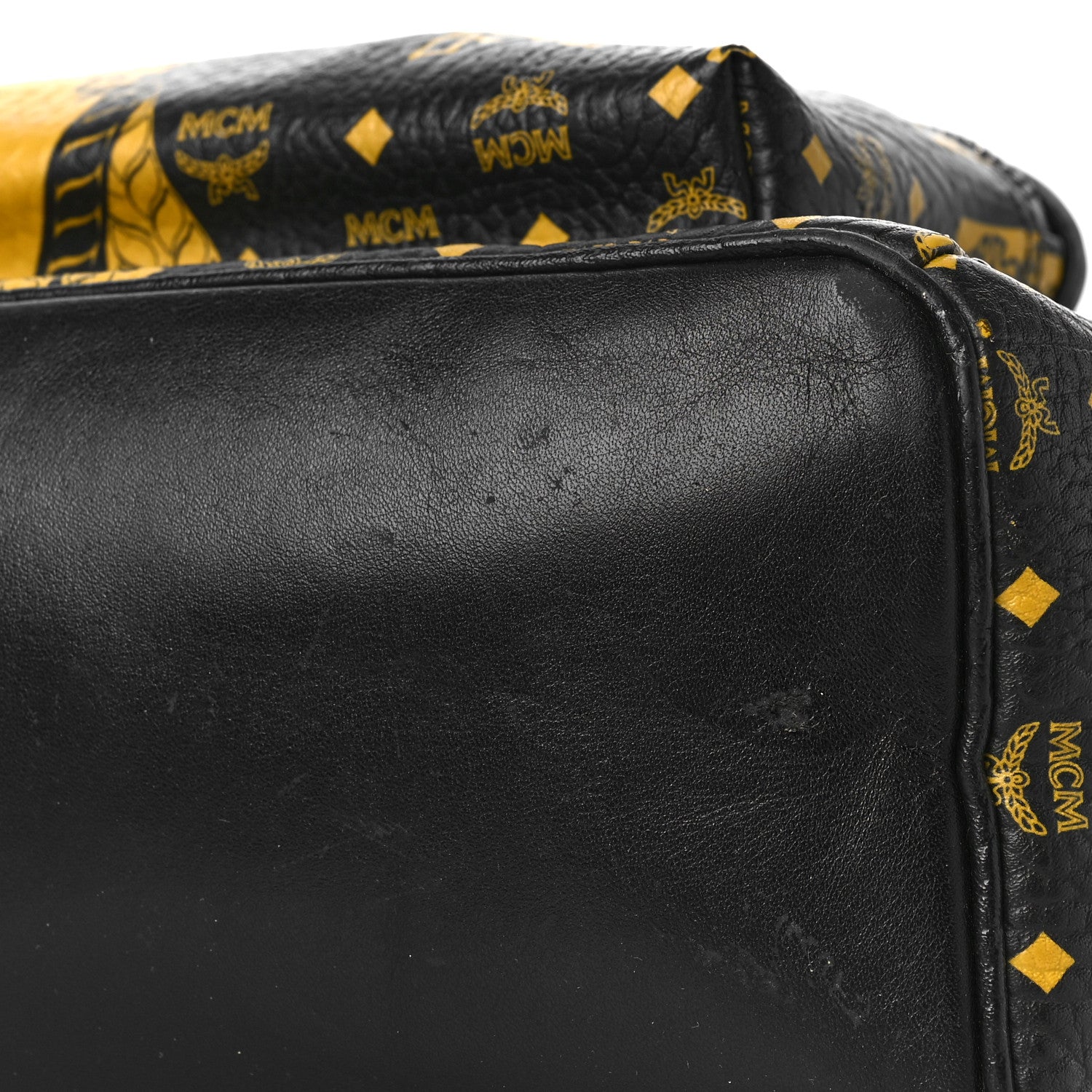 MCM Visetos Baroque Print Medium Stark Backpack Black Sahara 9 of 18