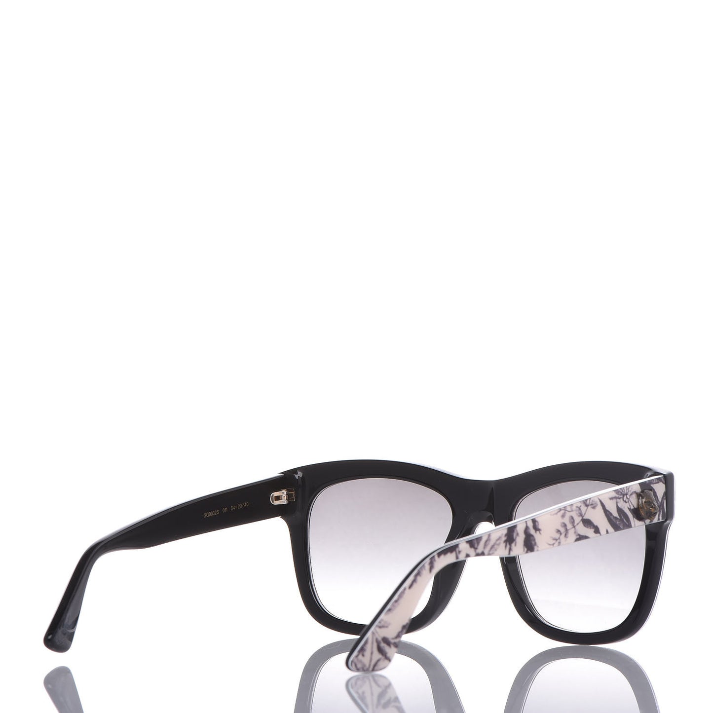 Acetate Herbarium Print Square Frame Sunglasses GG0032S Grey