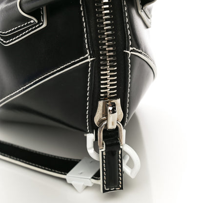 Givenchy Calfskin Contrast Topstitch Small Antigona Black White 11 of 14