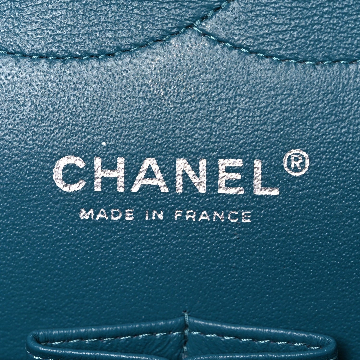 Chanel Lambskin Quilted Jumbo Double Flap Turquoise 6 of 10