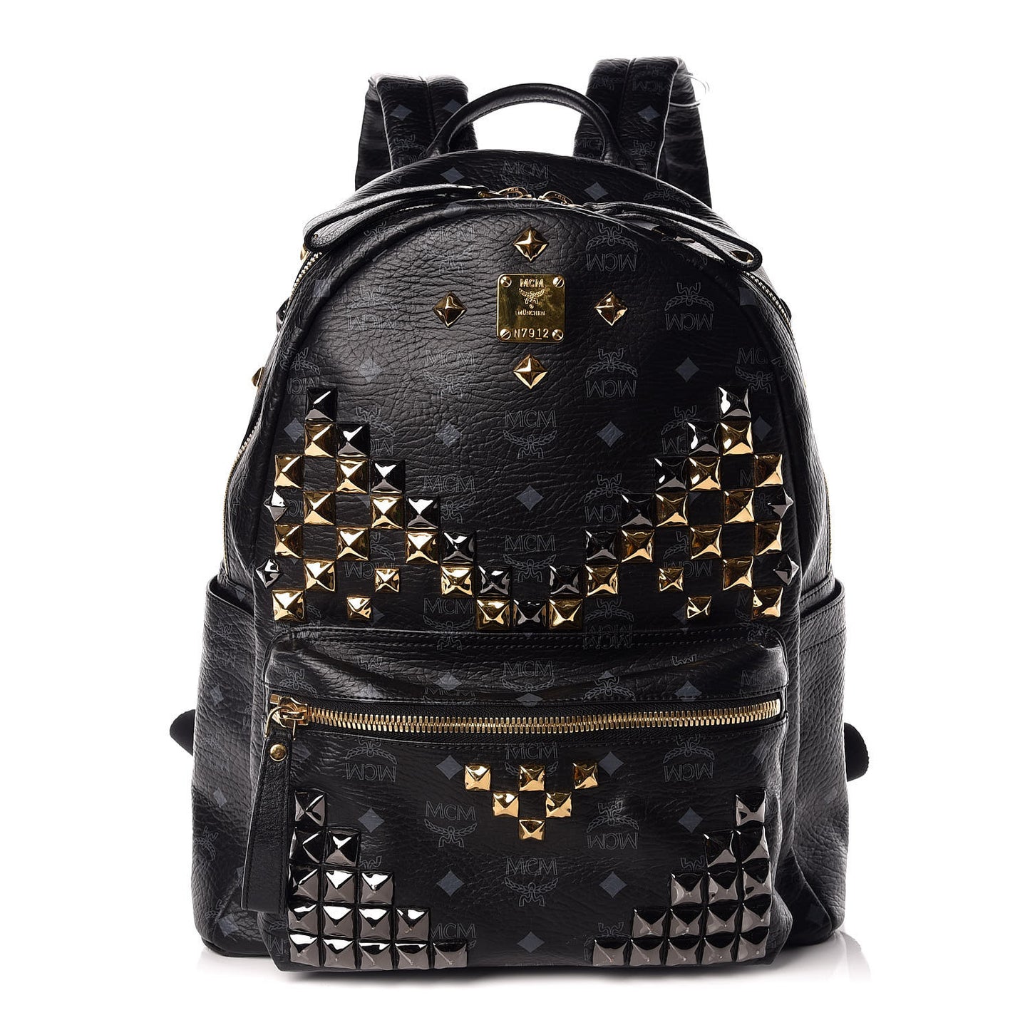 Visetos Studded Medium Stark M Backpack Black