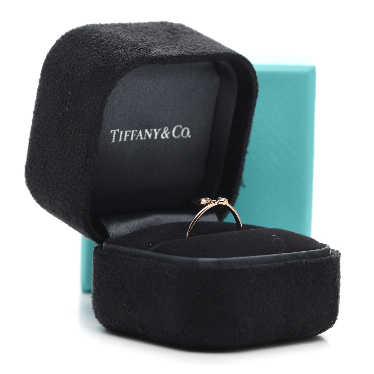 Tiffany 18K Yellow Gold Diamond Elsa Peretti Hoop Ring 49 5 6 of 6