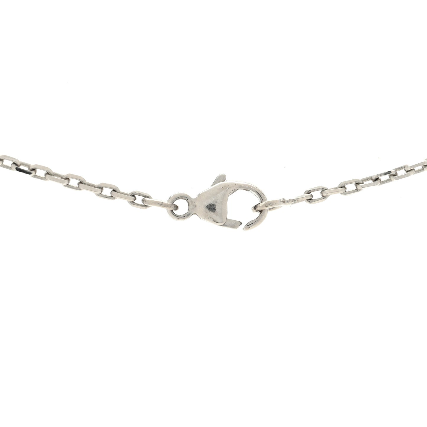 Palladium Mini Pop H Pendant Necklace Marron Glace