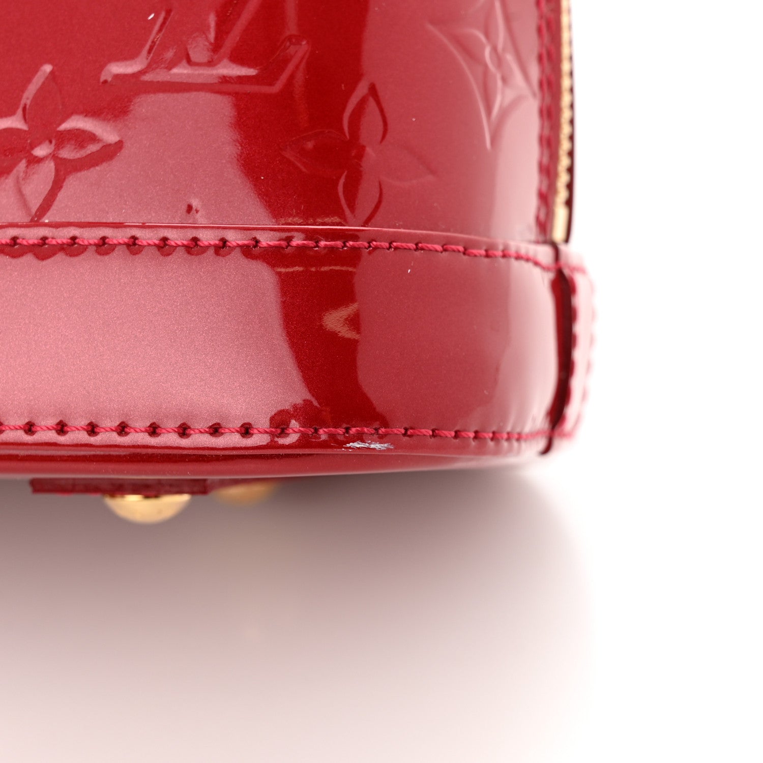Louis Vuitton Vernis Alma BB Pomme D'Amour 10 of 10