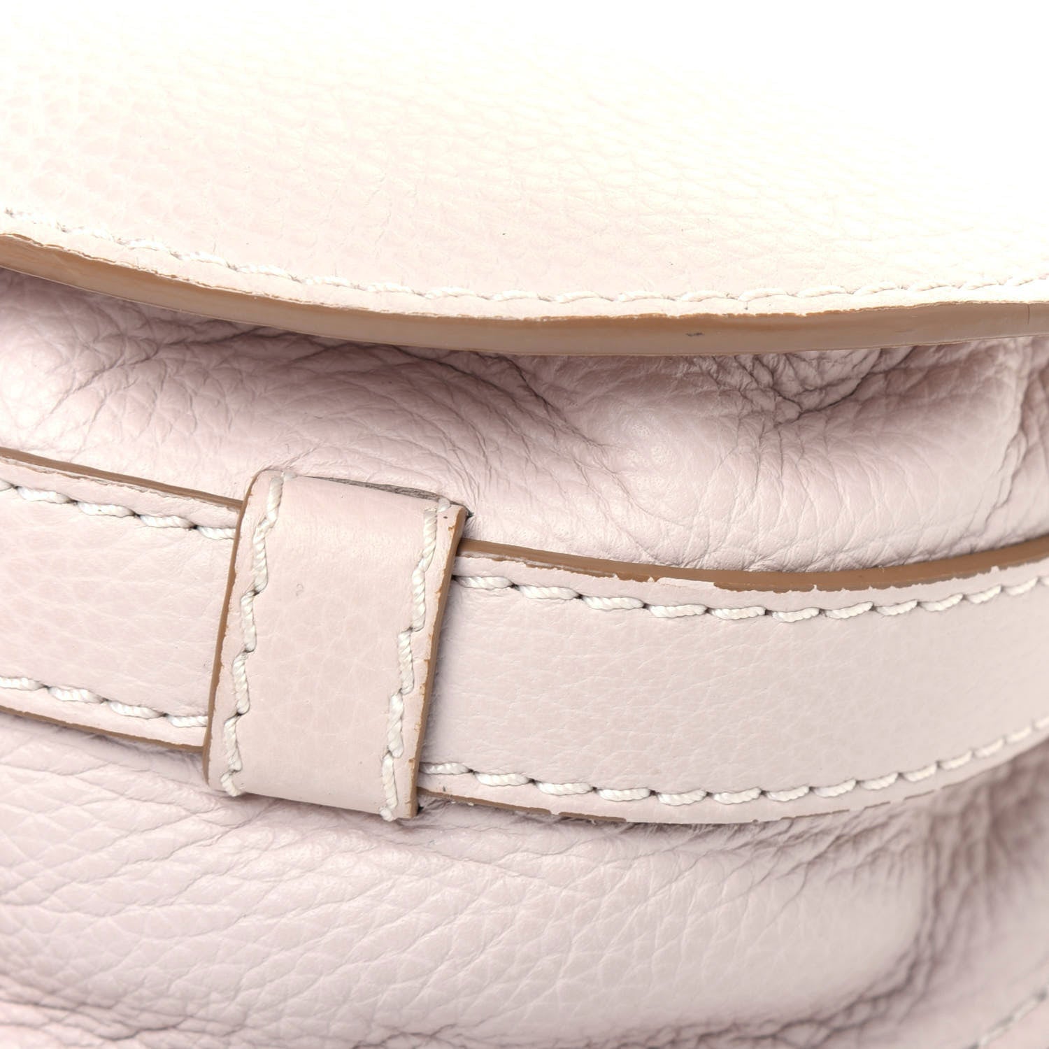 Chloe Calfskin Mini Marcie Round Crossbody Bag Abstract White 22 of 22