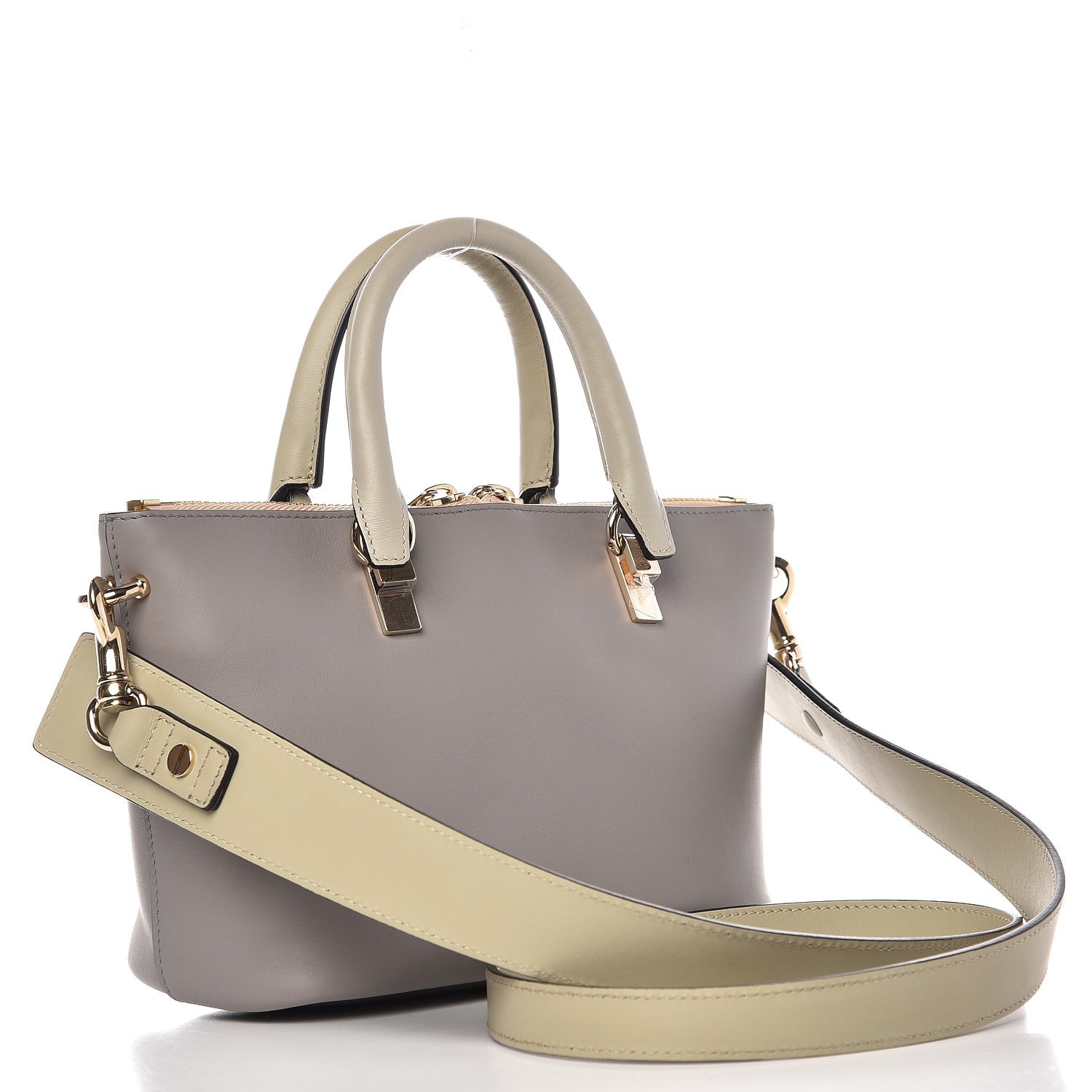 Chloe Smooth Calfskin Mini Baylee Tote Cashmere Grey 4 of 7