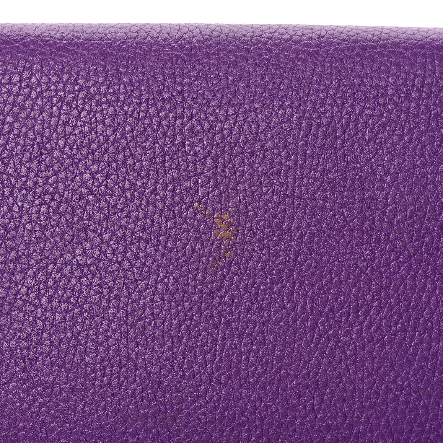 Gucci Pebbled Calfskin Soho Wallet on Chain Shine Purple 12 of 16
