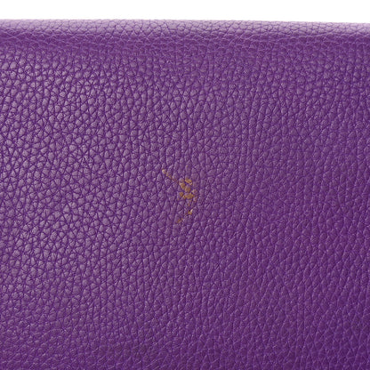 Gucci Pebbled Calfskin Soho Wallet on Chain Shine Purple 12 of 16