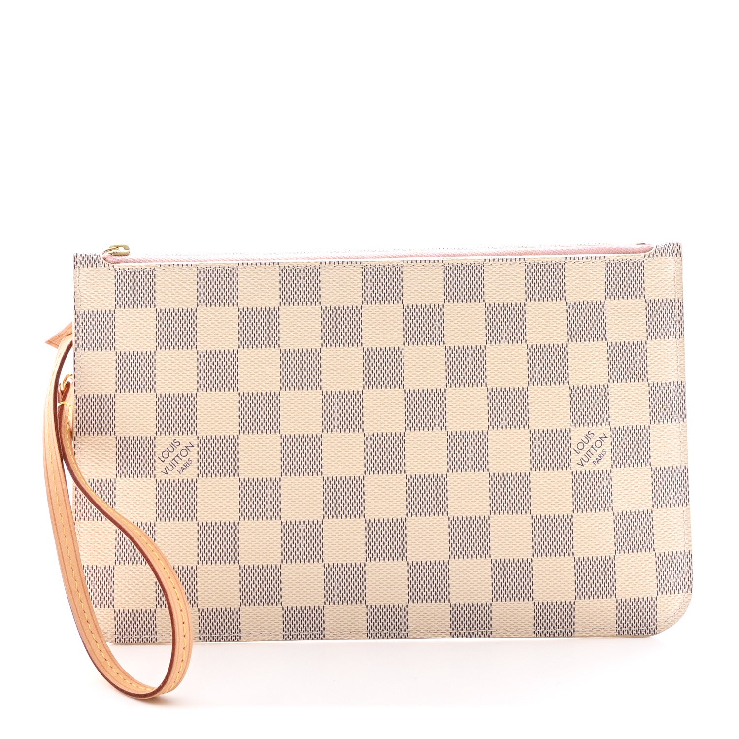 Louis Vuitton Damier Azur Neverfull MM GM Pochette Rose Ballerine 1 of 7