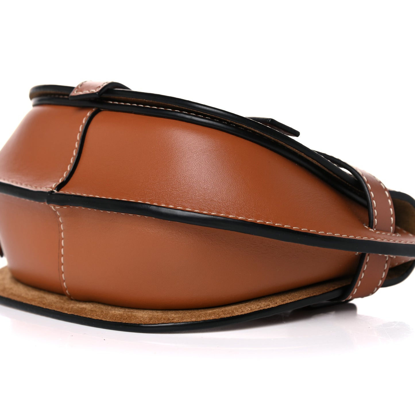 Calfskin Mini Gate Belt Bag Tan